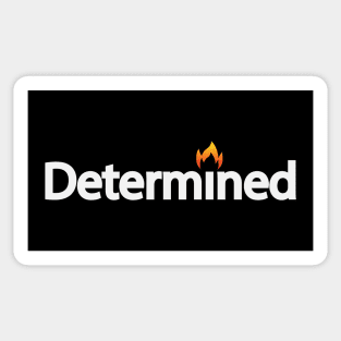 Determined artistic typography design Sticker